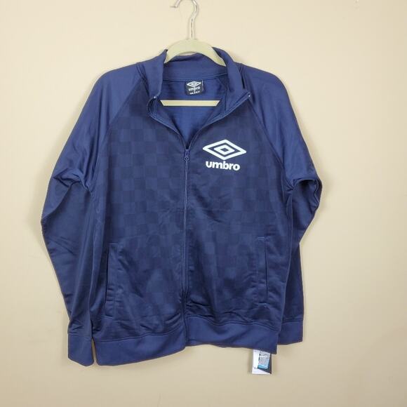 Umbro Football Soccer Track Jacket in Blue Size M - Picture 1 of 5